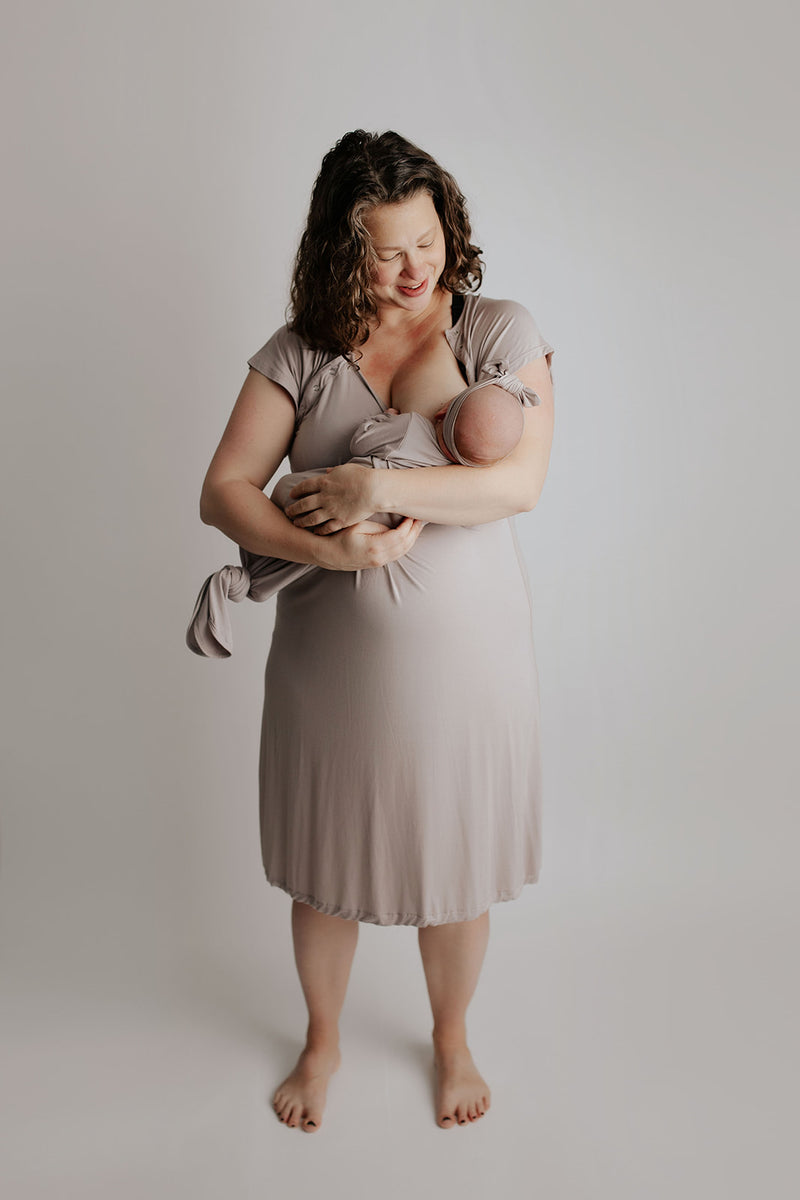Plus size labor gown top