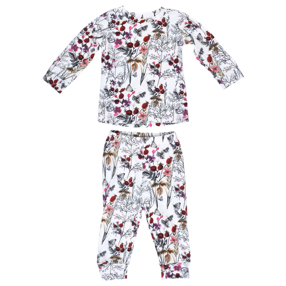 Floral Baby and Kid Jammies Three Little Tots