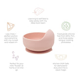 Three Little Tots Stayful Silicone Bowl, alternate angle