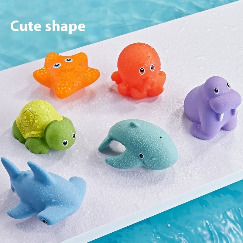 Three Little Tots Baby Bath Toys Turtle Sprinkler Net Fish Catching Shark, additional product photo