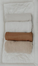 Caramel Waffle Knit Blanket