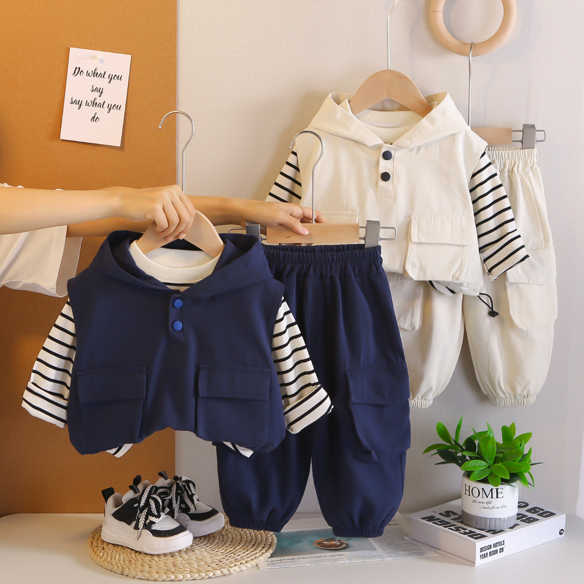 Casual Comfy Stylish Little Boy Clothing Set