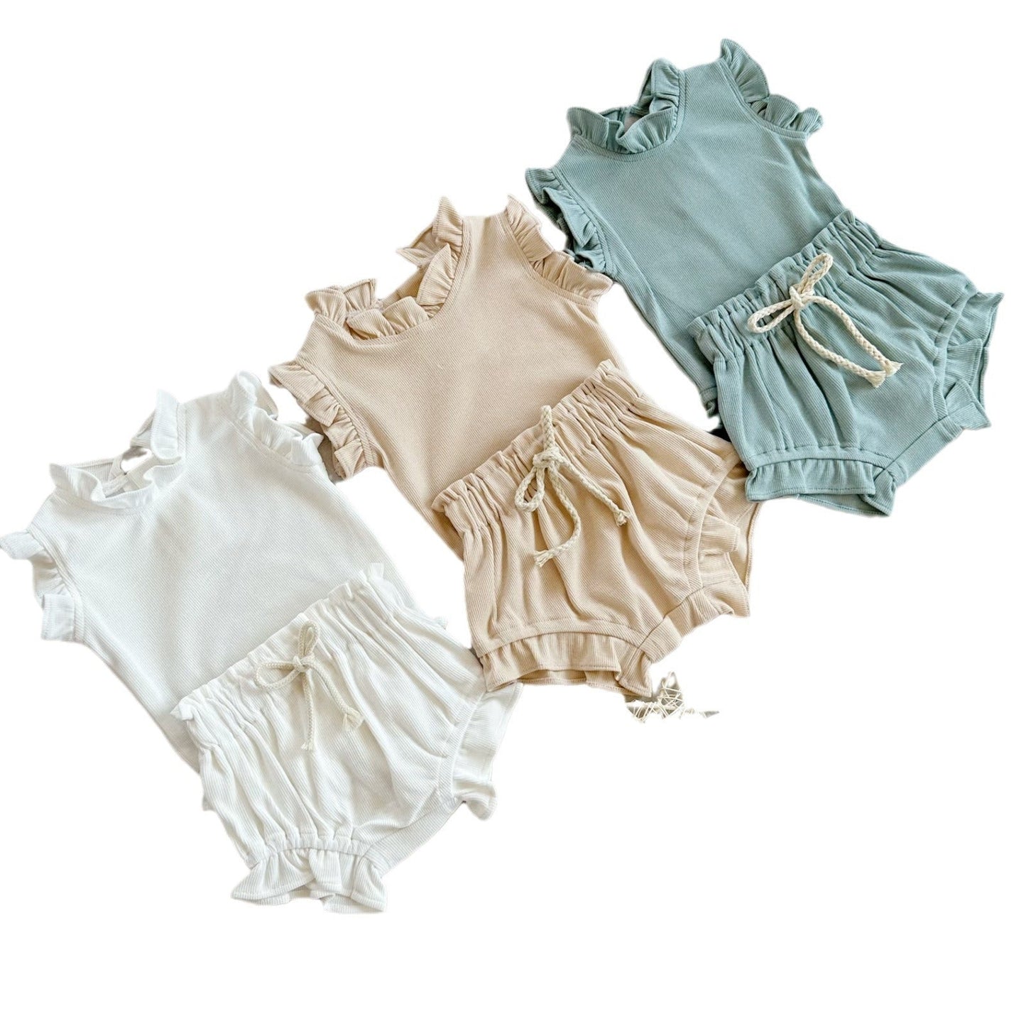 Little Girl Frilly Top and Bottom Set
