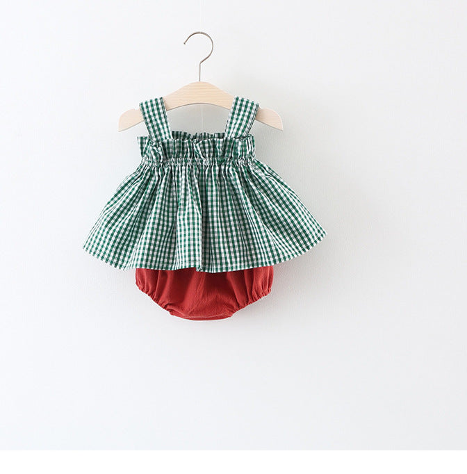 Summer Gingham Dress and Bloomers