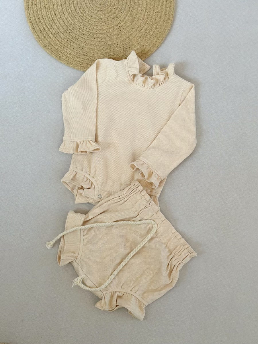 Little Girl Frilly Top and Bottom Set