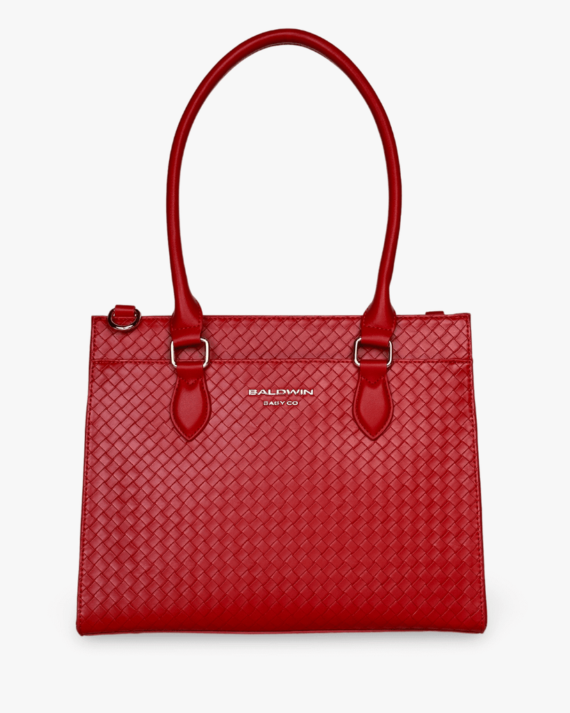 The Montrose Diaper Bag Tote - Cardinal