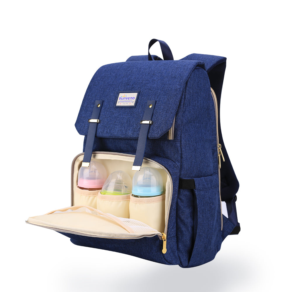 Three Little Tots Canvas Diaper Backpack, sixth additional photo