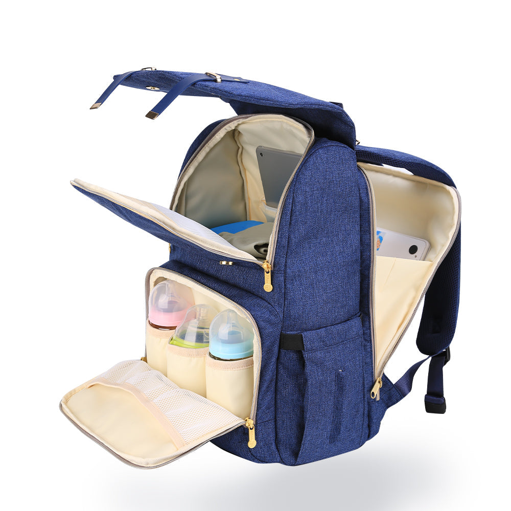 Three Little Tots Canvas Diaper Backpack, eighth additional photo
