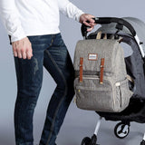 Three Little Tots Canvas Diaper Backpack, fourth additional photo
