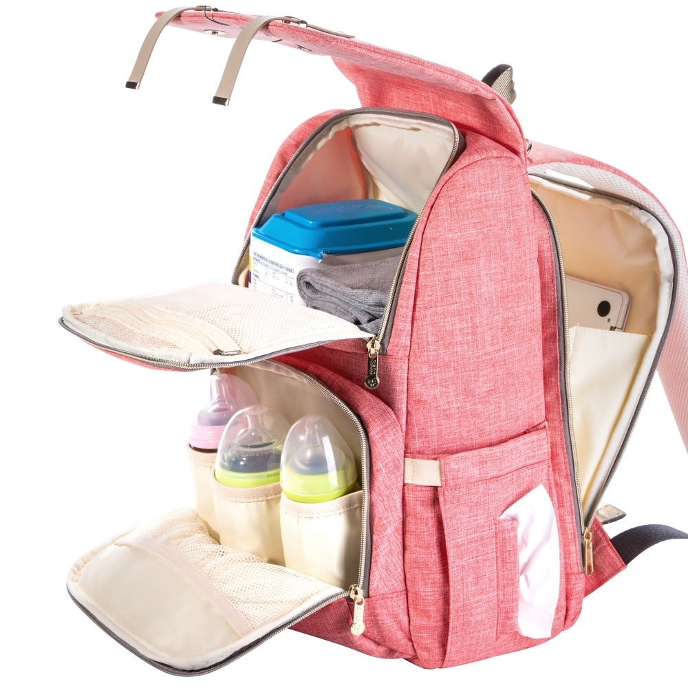 Three Little Tots Canvas Diaper Backpack, additional product photo