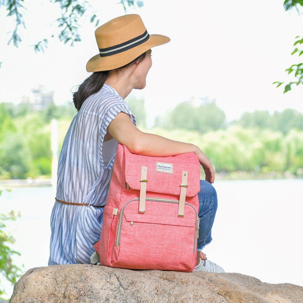 Three Little Tots Canvas Diaper Backpack, additional product photo