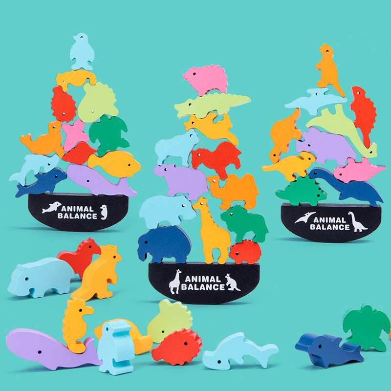 Three Little Tots Animal balance building blocks, additional product photo