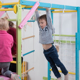 Three Little Tots Grove Foldable Jungle Gym - Wall Mounted - Rainbow, fourth additional photo