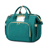 Three Little Tots Portable folding crib mummy bag, in Green