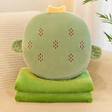 Three Little Tots Plush Doll pillow quilt, in Cactus