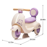 ToyRides Elite 12V Kids Ride On Electric Motorcycle, 1-3 Years, Purple