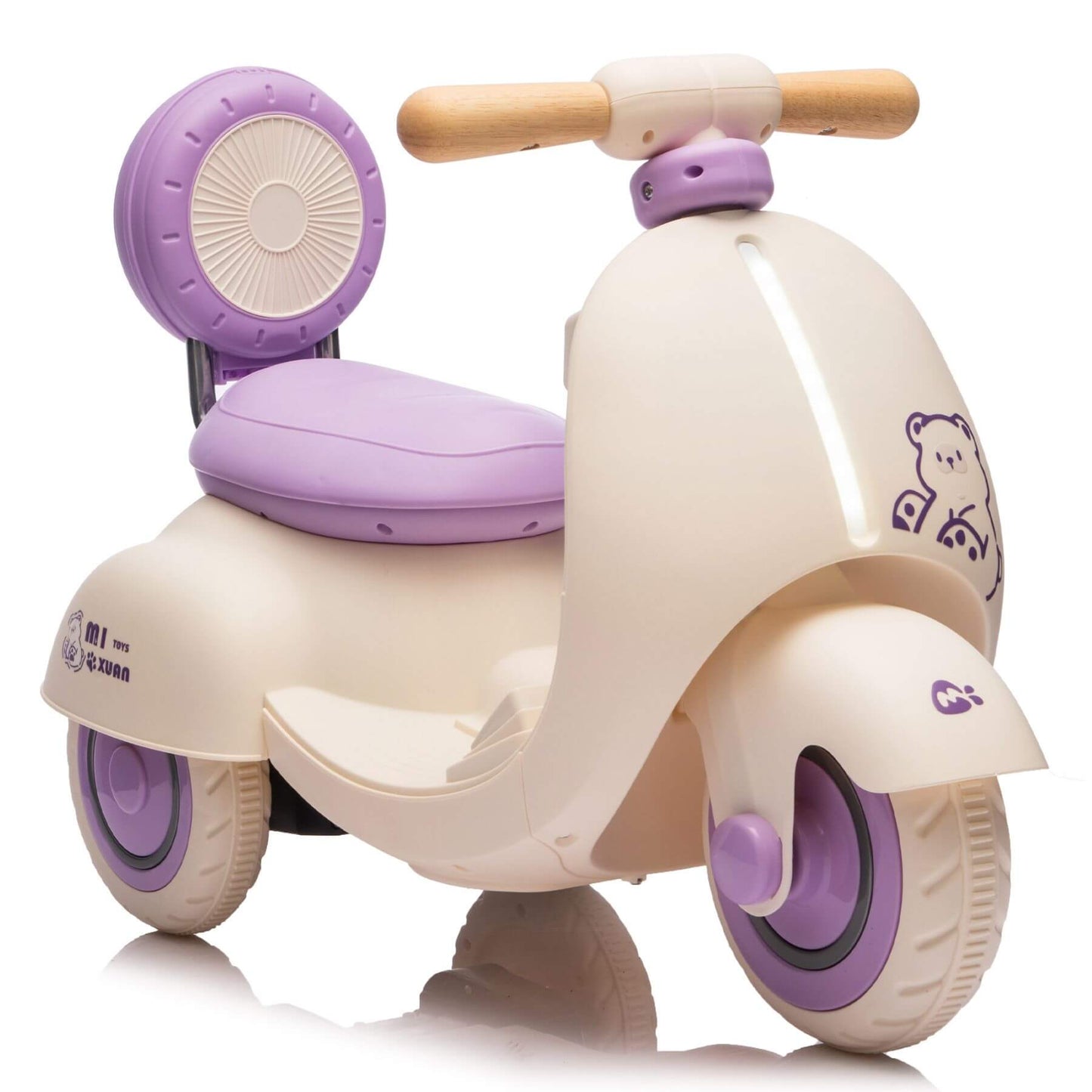 ToyRides Elite 12V Kids Ride On Electric Motorcycle, 1-3 Years, Purple