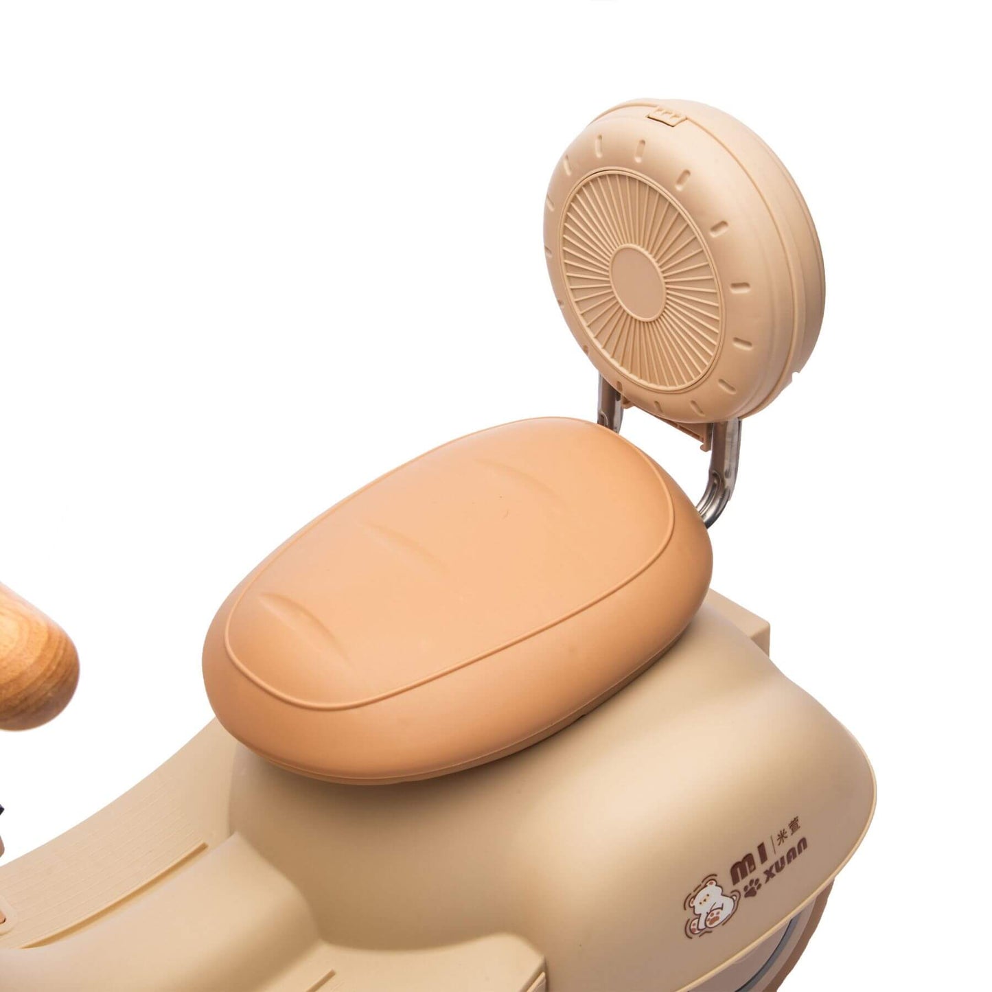 ToyRides Elite 12V Kids Ride On Electric Motorcycle, 1-3 Years, Beige (Open Box)