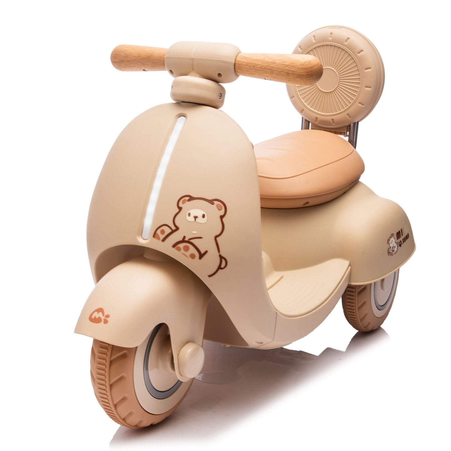 ToyRides Elite 12V Kids Ride On Electric Motorcycle, 1-3 Years, Beige (Open Box)
