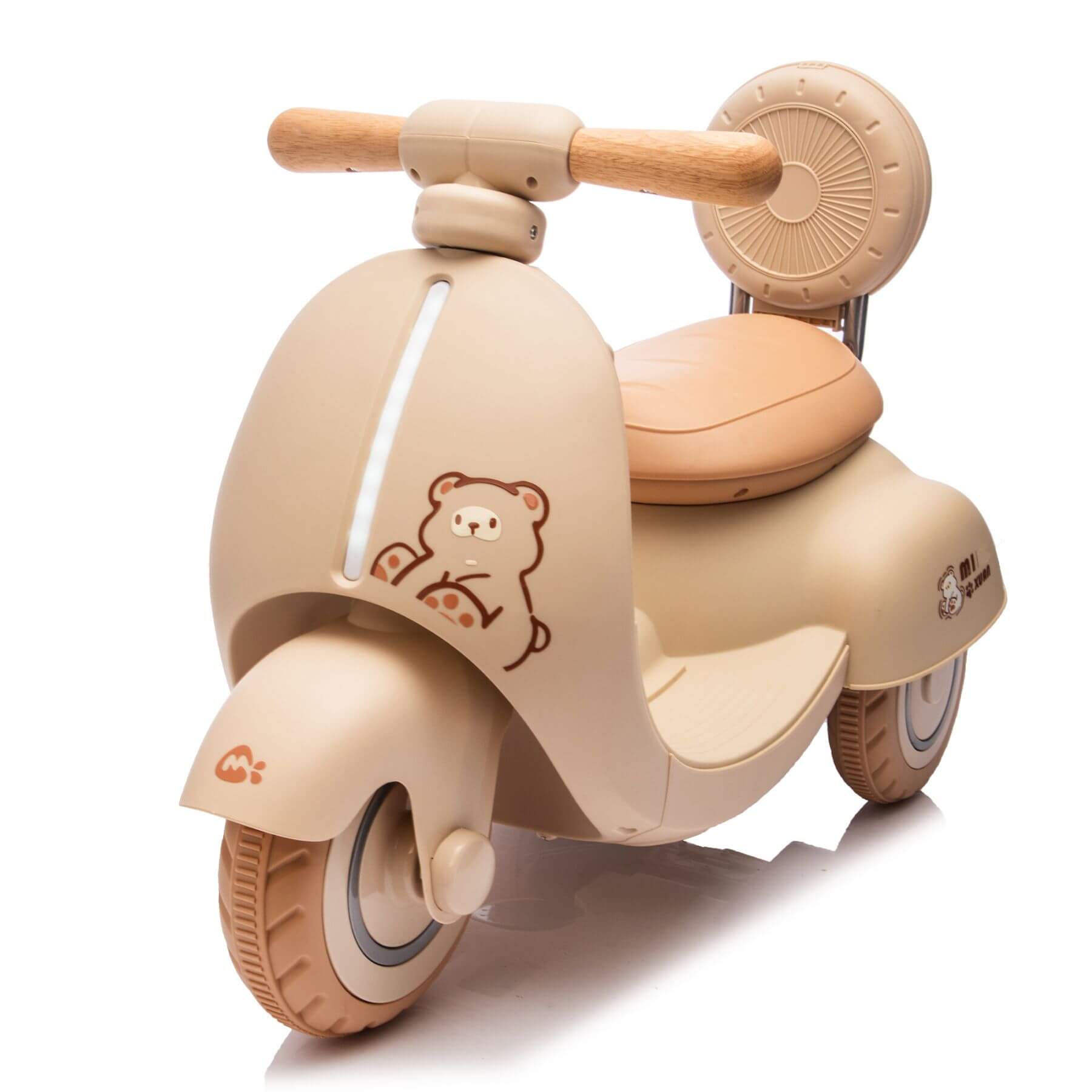 ToyRides Elite 12V Kids Ride On Electric Motorcycle, 1-3 Years, Beige (Open Box)