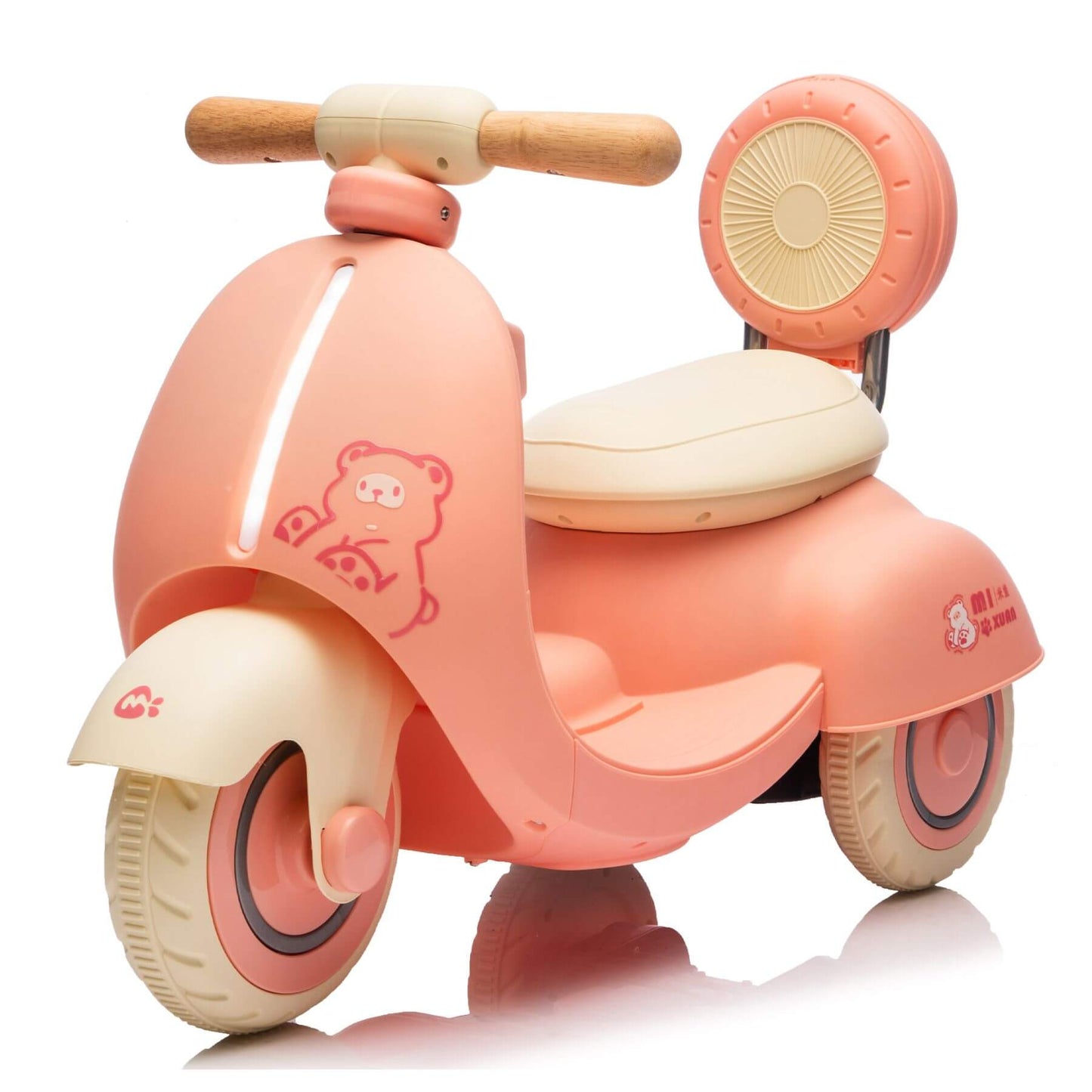ToyRides Elite 12V Kids Ride On Electric Motorcycle, 1-3 Years, Pink