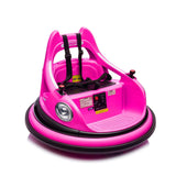 HIFINE 12V Ride On Bumper Car for Kids, 1.5-5 Years Old, Pink