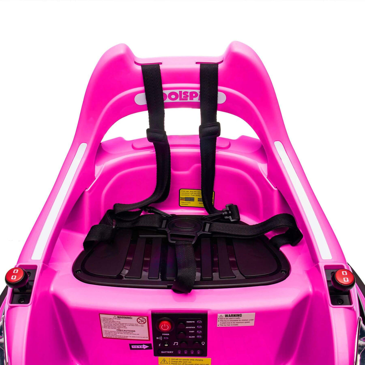 HIFINE 12V Ride On Bumper Car for Kids, 1.5-5 Years Old, Pink