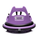 HIFINE 12V Ride On Bumper Car for Kids, 1.5-5 Years Old, Purple