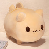 Three Little Tots Cartoon Cute Fishtail Cat Plush Toy Accompany Doll Girl Bed Sofa Doll Birthday Gift, in Brown Cat