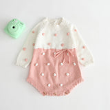 Three Little Tots Baby knitted jumpsuit, in Pink