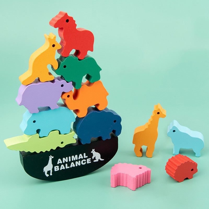 Three Little Tots Animal balance building blocks, in Animal world
