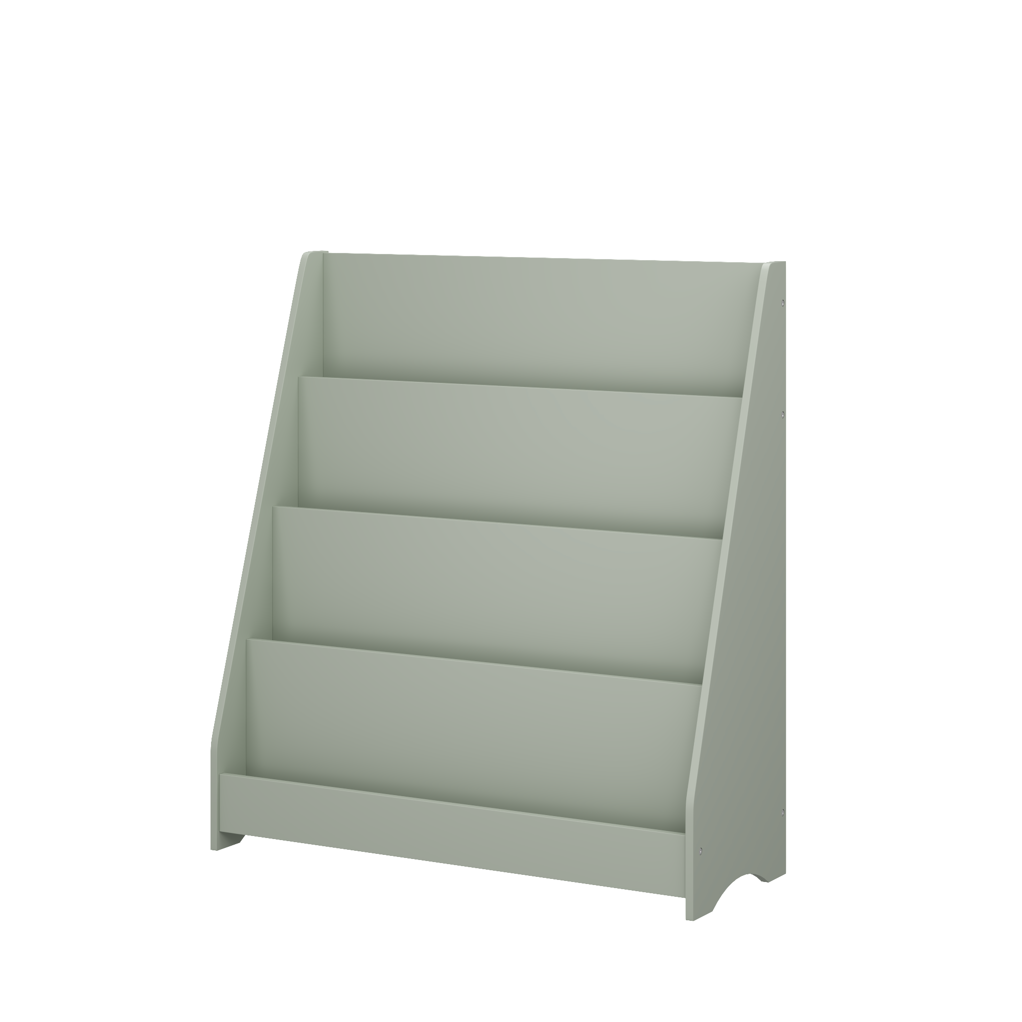 MOONRIVER 4-Tier Kids Bookshelf, Toddler Book Display Shelves, Sage (Open Box)