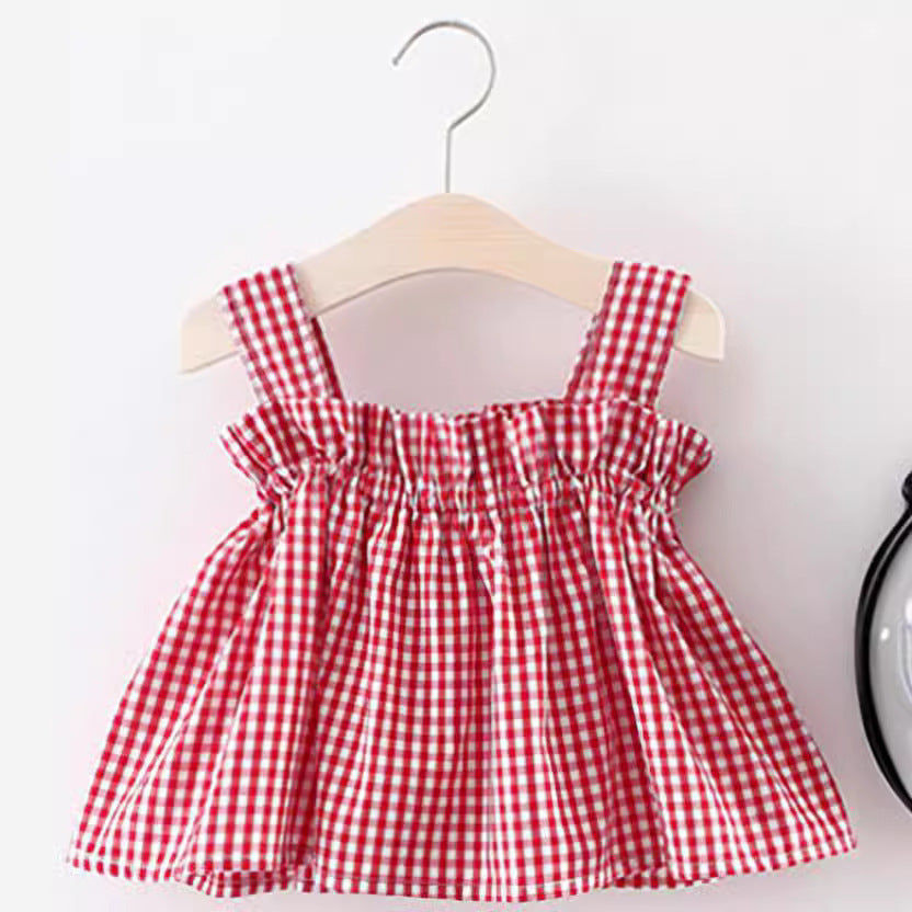 Summer Gingham Dress and Bloomers