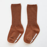 Three Little Tots Autumn and Winter Anti-Skid Dispensing Baby Socks Baby High Socks, in Brown