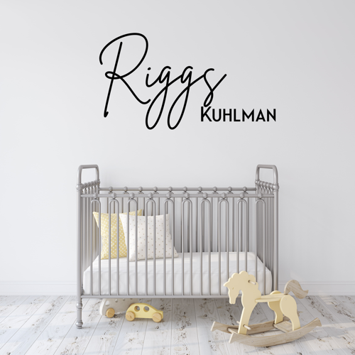 Three Little Tots Personalized Two Name Custom Wooden