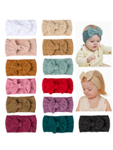 Three Little Tots Baby Girl Bow Headband Same Color 3 Piece Set