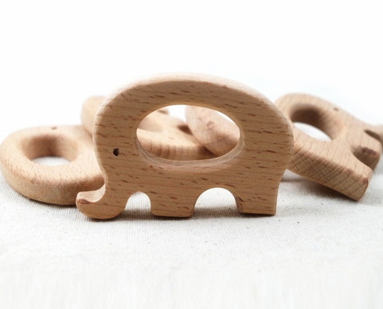 Three Little Tots Beech Wood Baby Teethers, additional product photo