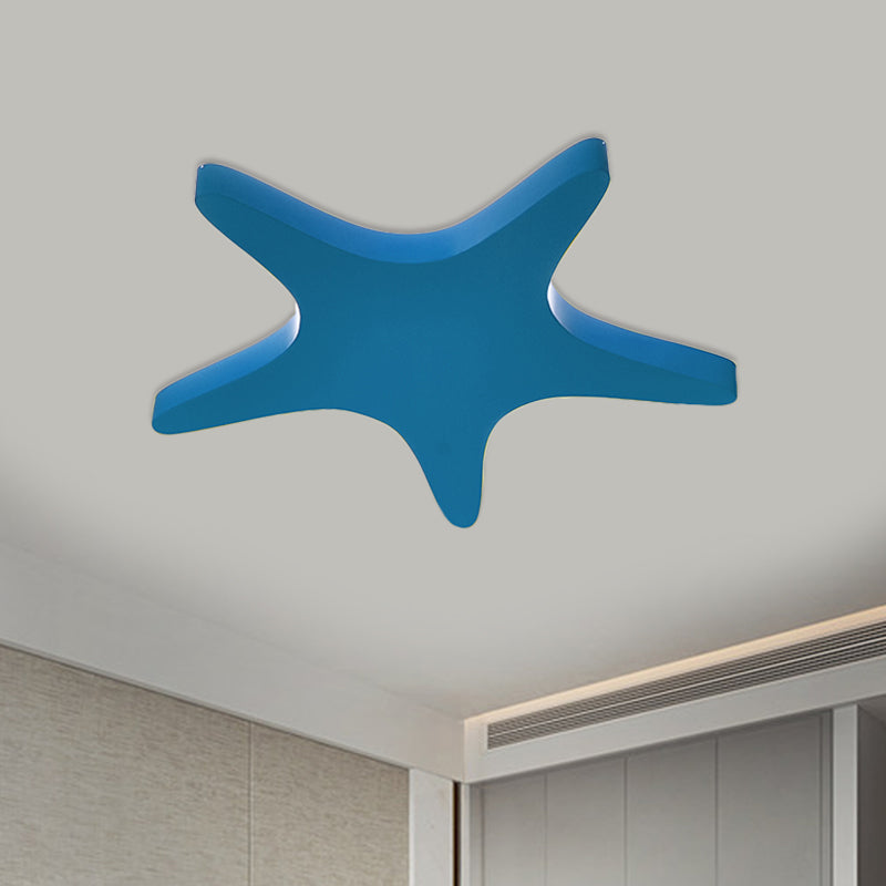 Emily Yellow/Orange/Blue LED Cartoon Star Ceiling Light for Kids Room
