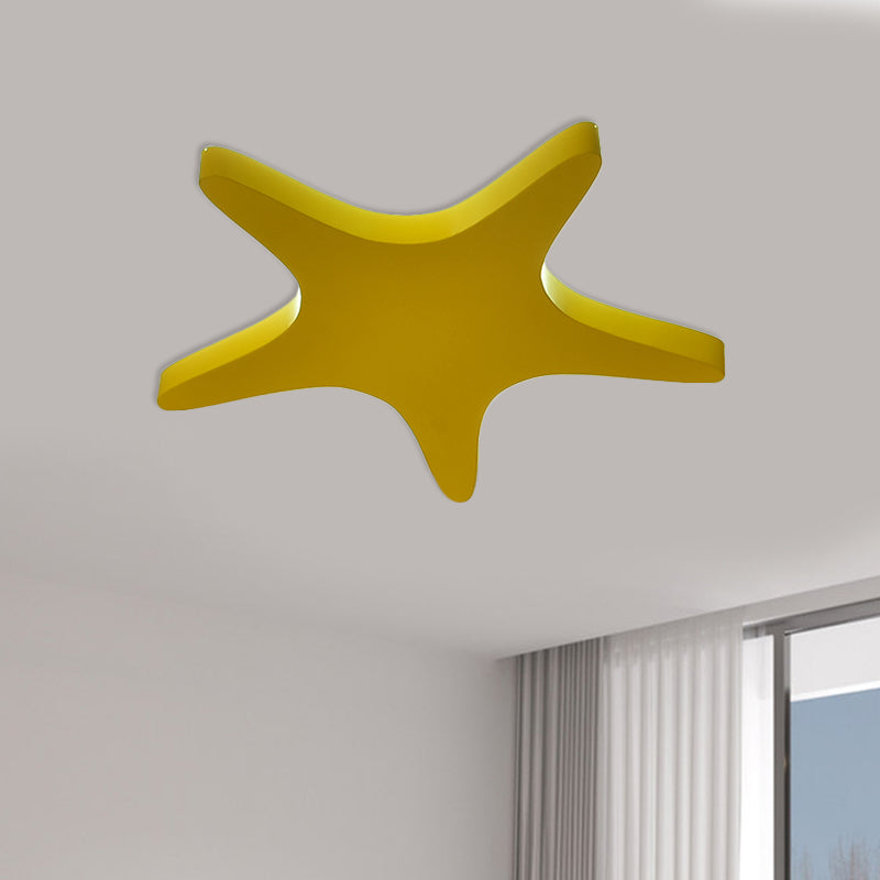 Emily Yellow/Orange/Blue LED Cartoon Star Ceiling Light for Kids Room