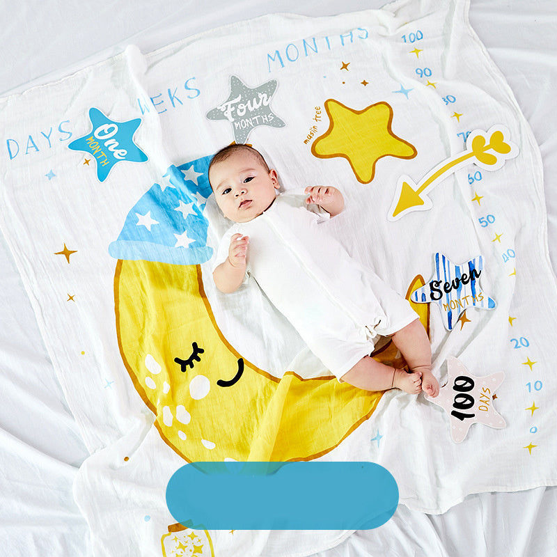 Three Little Tots Baby swaddle, in Moon