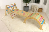 Three Little Tots Hazel Pikler Triangle Slide and Rocker Set, additional product photo
