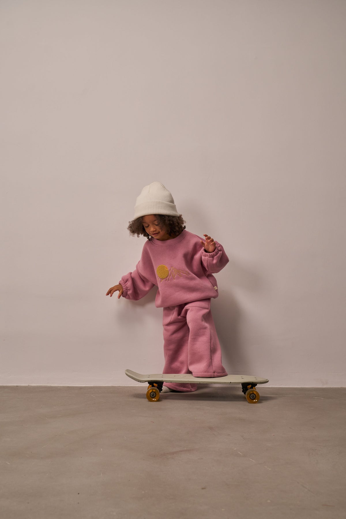 Three Little Tots Sunset Pink Sweat Set, additional product photo
