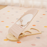 Three Little Tots Fir Baby Bouncer Foldable, in Brown White