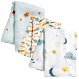 Moon & Stars Swaddle 3-Pack