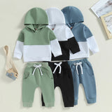 Boys Color Block Hoodie and Sweatpants