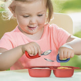 Three Little Tots Children's Stainless Steel Round Handle Fork And Spoon Set, alternate angle