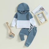 Boys Color Block Hoodie and Sweatpants