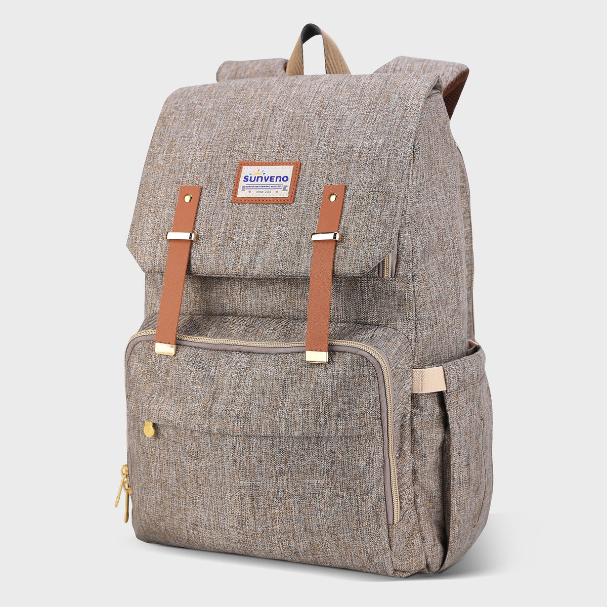 Three Little Tots Canvas Diaper Backpack, third additional photo