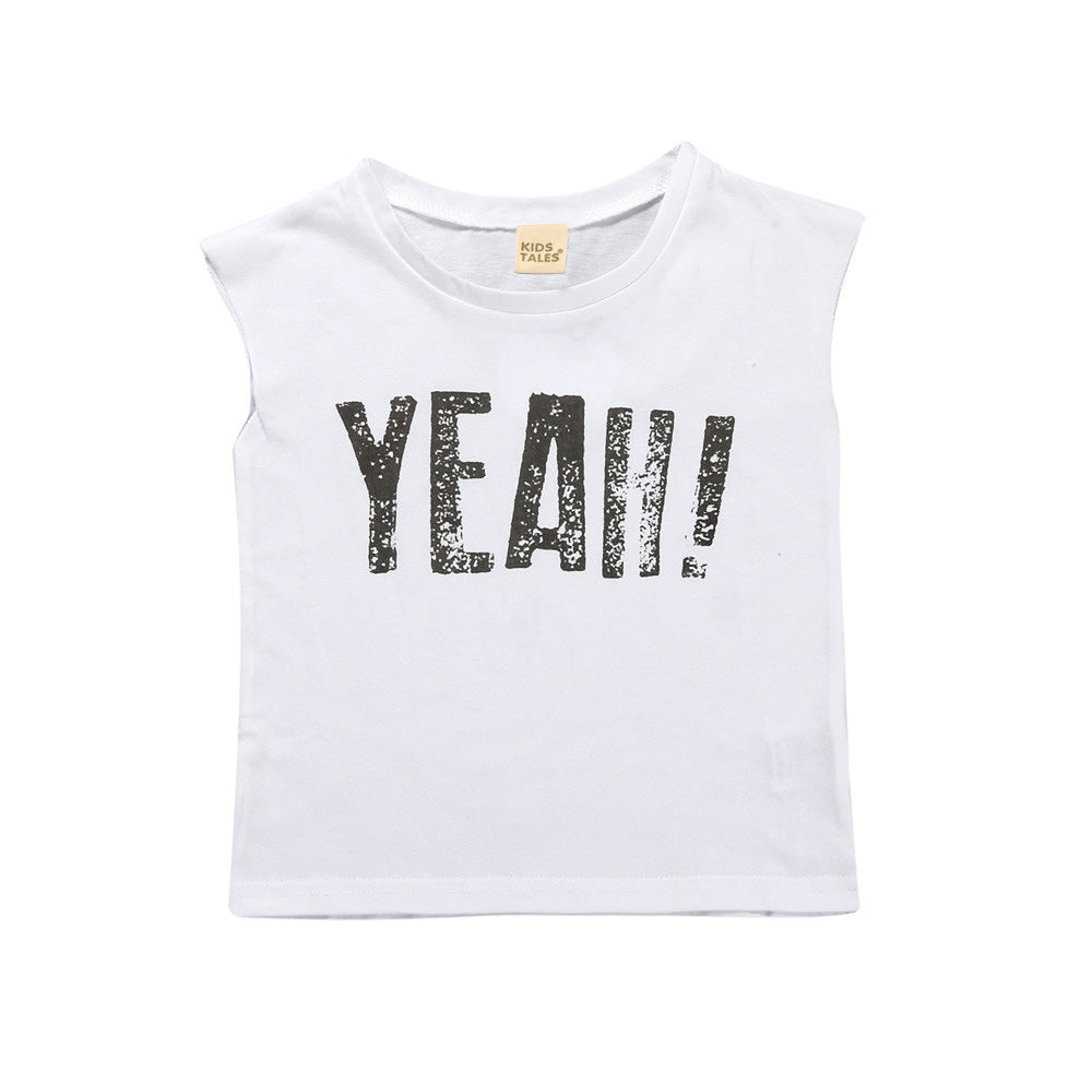 Children's sleeveless muscle t-shirt