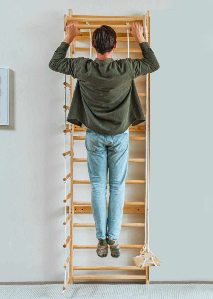 Three Little Tots Betula Swedish Wall Ladder - 79 Height, additional product photo